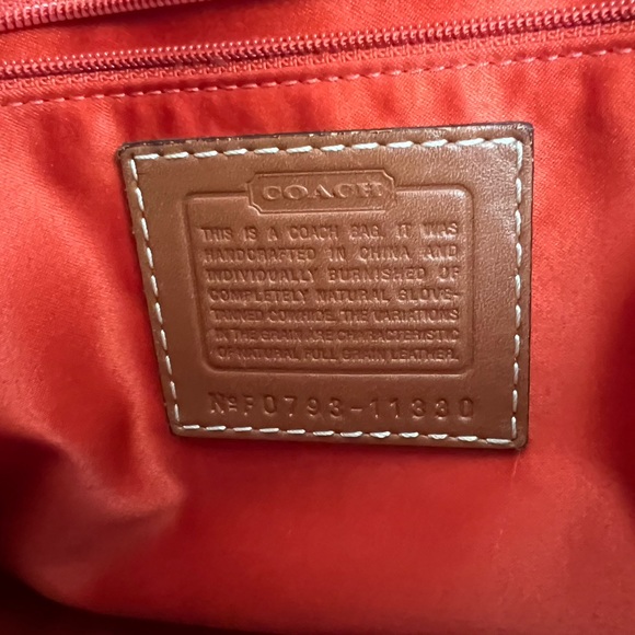 Coach Hampton’s Signature Stitched Carryall Flap Satchel - Picture 9 of 10